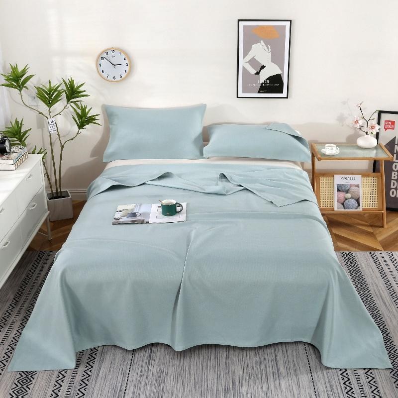 Blue cotton-blend bedding set from the Lvzhou Division 2 catalogue