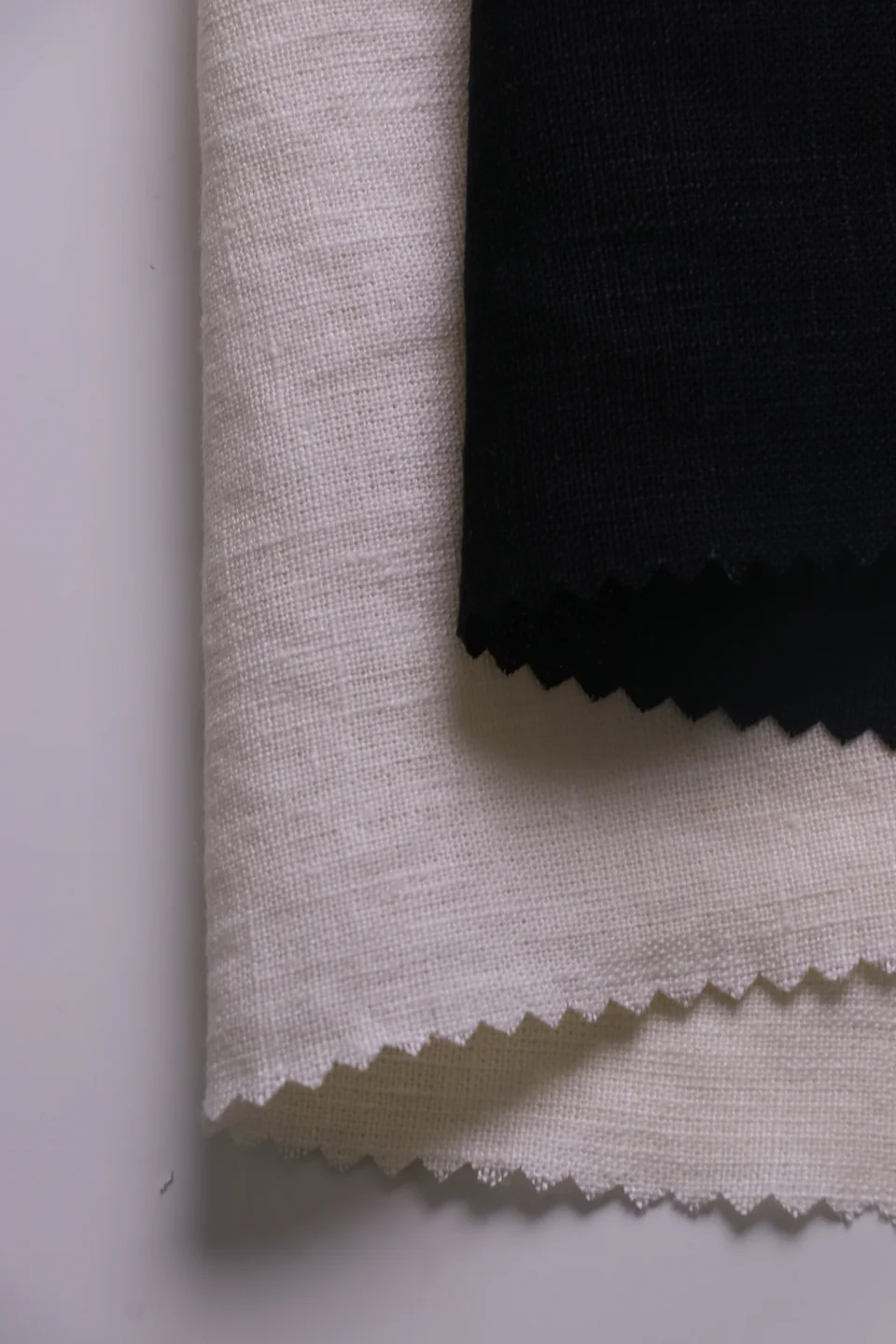 Hemp / recycled polyester fabric · product photograph